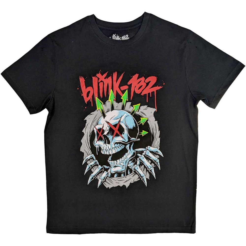 Blink182 - Six Arrow Skull Herren TShirt - Schwarz